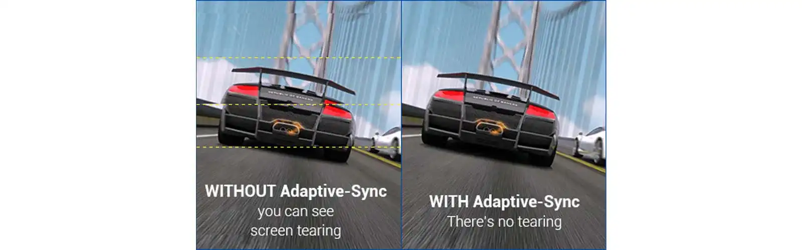 Adaptive-Sync technology for smooth gameplay