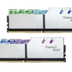 Trident Z Royal Silver 16GB 8GBx2 3200 CL16 On White Background