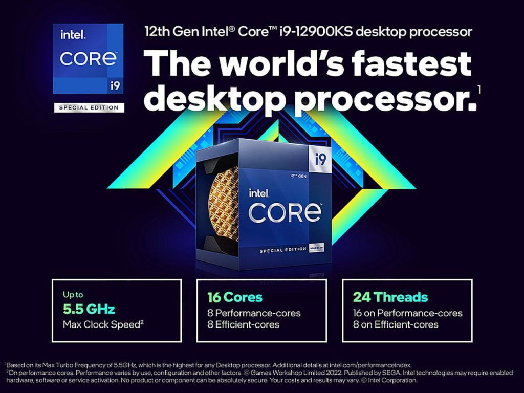 پردازنده ی اینتل Core i9 12900KS