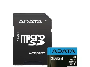 کارت حافظه microSDXC ای دیتا مدل Premier V10 A1 کلاس 10 استاندارد UHS-I سرعت 100MBps ظرفیت 256 گیگابایت