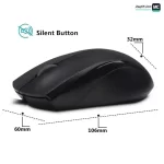 Rapoo N1600 Silent Mouse Dimension