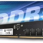 رم ای دیتا 16GB 4800Mhz CL40 DDR5 In White& Blue Background