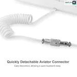 REDRAGON A115W White Type C to USB Connector Aviator