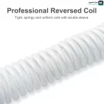 REDRAGON A115W White Type C to USB Connector Reversed Coil