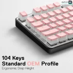 Redragon A130 Pink 104 Key Standard OEM Profile