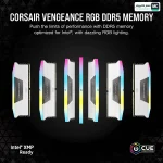 Corsair VENGEANCE RGB White 32GB 16GBx2 5200MHz Diferrent Sides