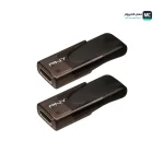 PNY Attache 4 USB 2.0 64GB TWIN PACK Up Side