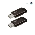 PNY Attache 4 USB 2.0 64GB TWIN PACK Without Door