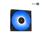 نمایی از فن کیس دیپ کول FC120 Black (سه عددی) با نورپردازی آبی